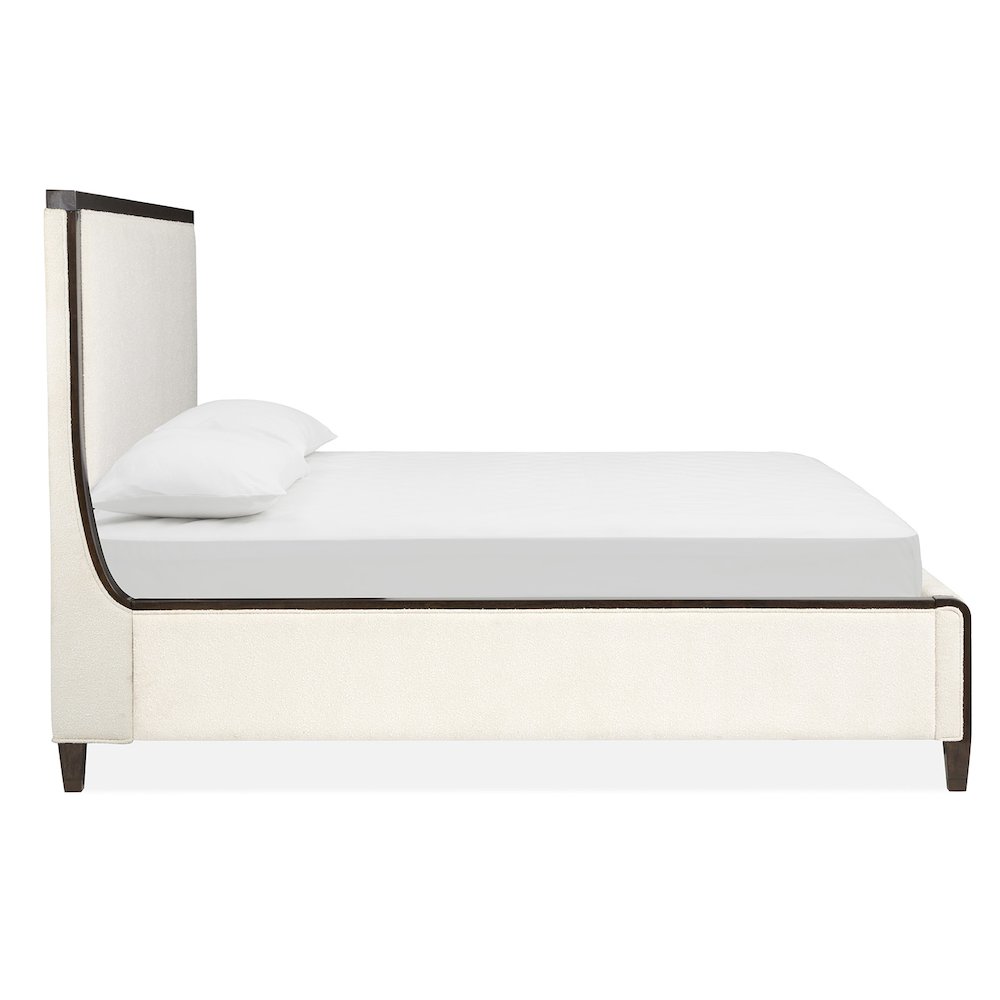 Rowan Espresso King Upholstered Panel Bed. Picture 3