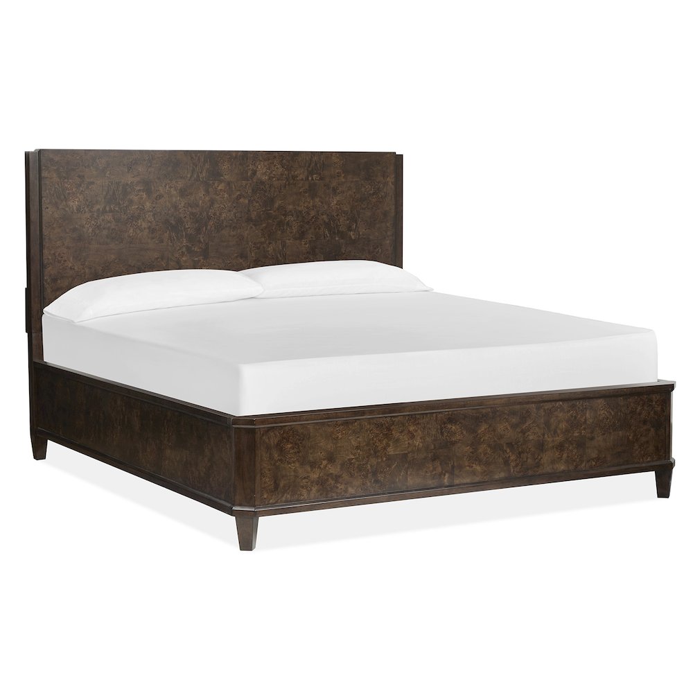 Rowan Espresso King Panel Bed. Picture 1