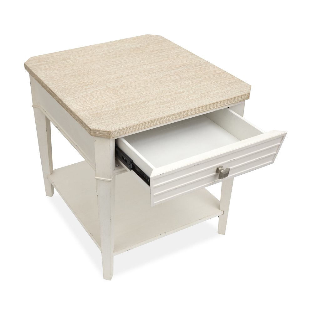 Echo Isles Sea Pearl And Driftwood Rectangular End Table. Picture 9