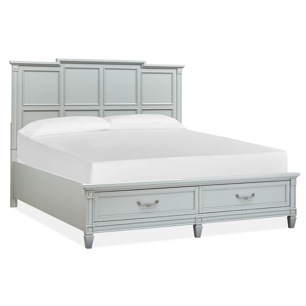 Glenbrook Pebble King Panel Storage Bed. Picture 1