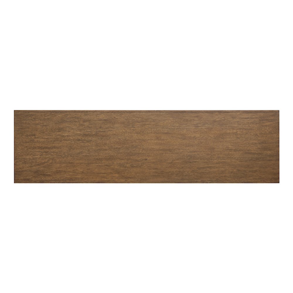 Ridgefield Russet Double Drawer Dresser With Landscape Mirror. Picture 10