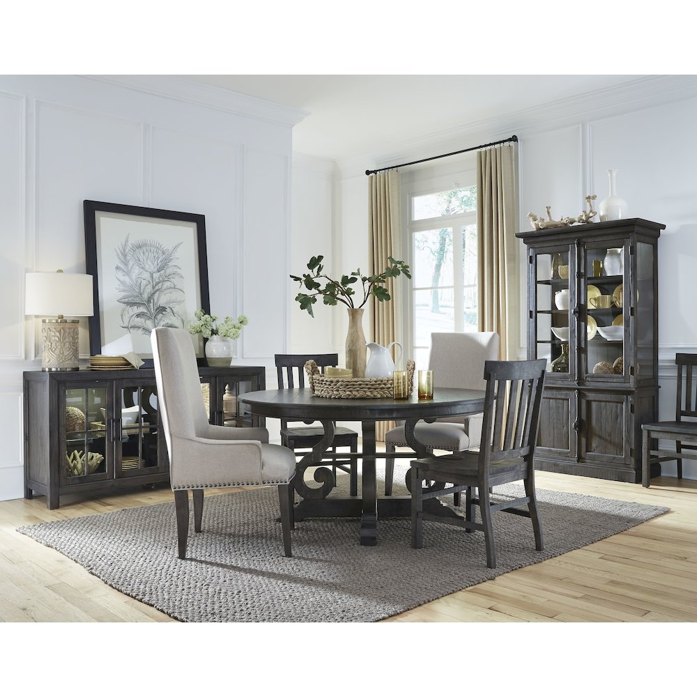 Bellamy Peppercorn 48" Round Dining Table. Picture 4