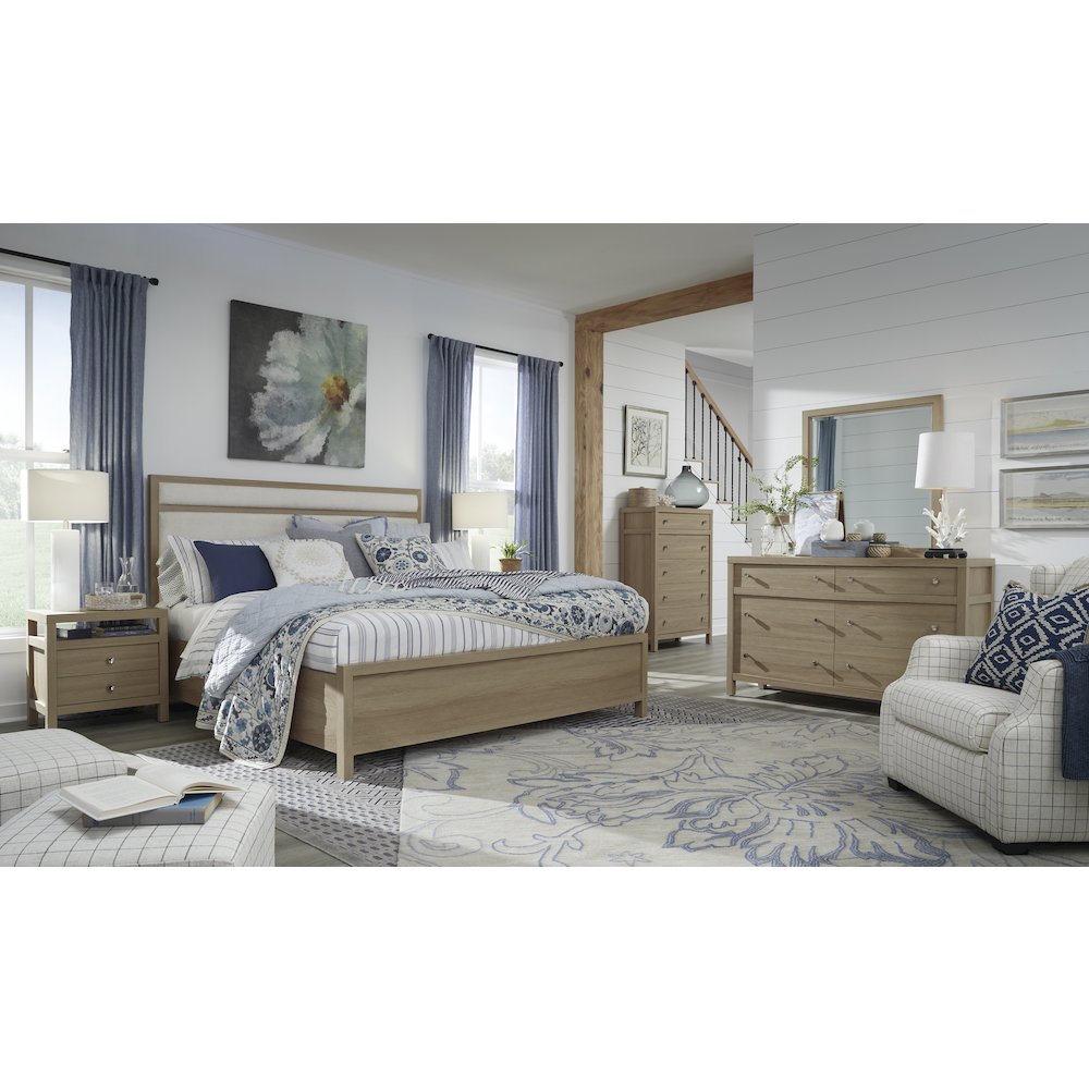 Merrifield Sandstone Beige Drawer Chest. Picture 9