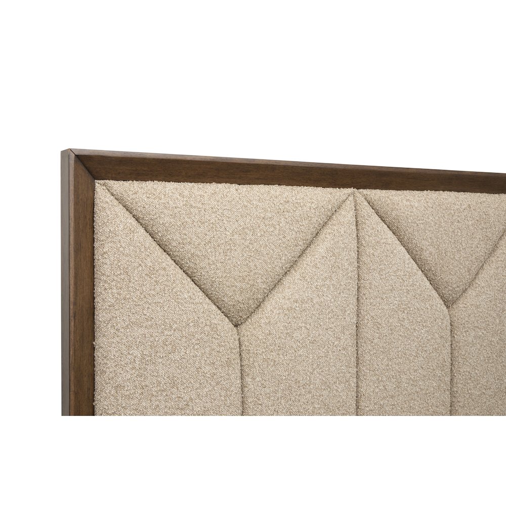 Callisto Bourbon Brown King Upholstered Panel Storage Bed. Picture 5