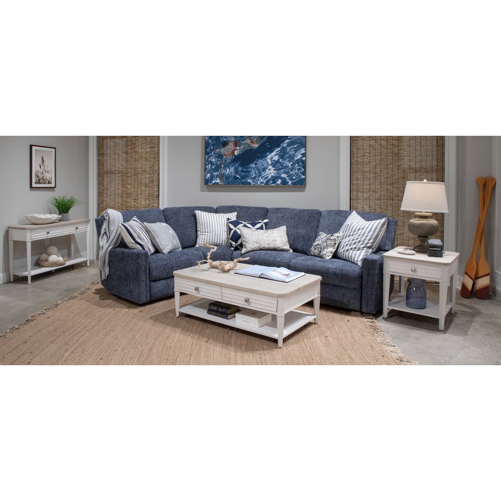 Echo Isles Sea Pearl And Driftwood Lift Top Storage Cocktail Table With Casters. Picture 11