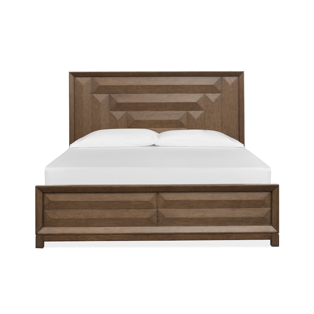 Callisto Bourbon Brown King Panel Bed. Picture 2