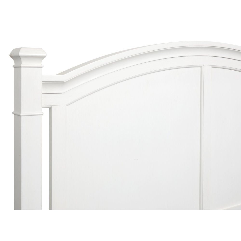 Kingston Whisper White And Cerused Nutmeg King Panel Bed. Picture 4