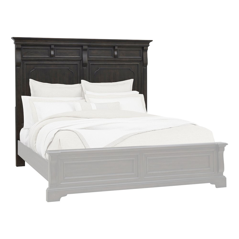 Pulaski Hickory Creek Brown Velvet King/California King Panel Headboard. Picture 1