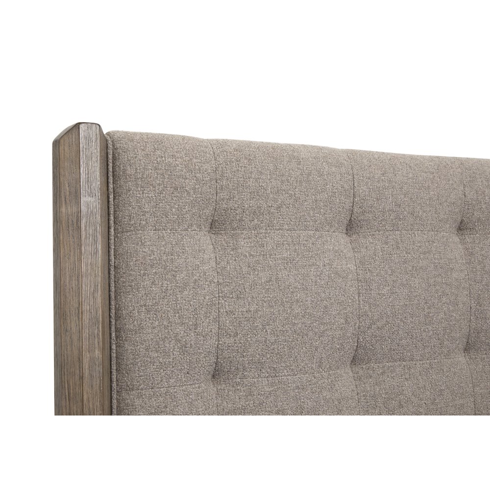 Claremont Smokey Taupe King Upholstered Panel Bed. Picture 4
