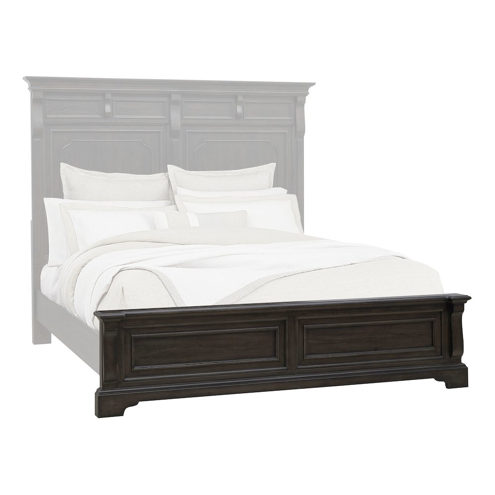 Pulaski Hickory Creek Brown Velvet King/California King Panel Footboard/Slats. Picture 1