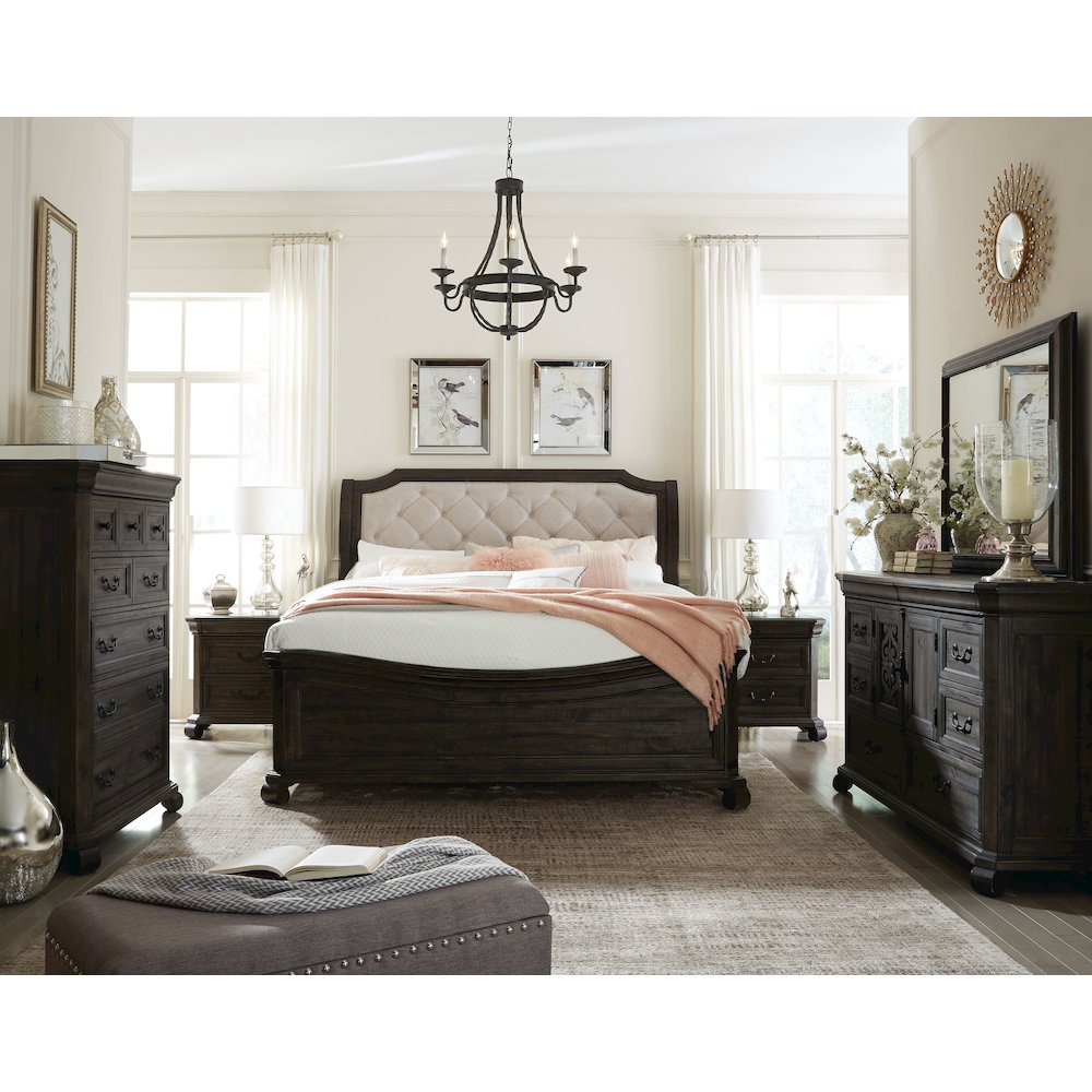 Bellamy Peppercorn King Sleigh Bed. Picture 5