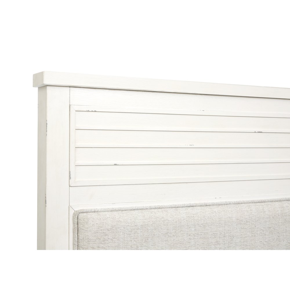 Echo Isles Sea Pearl And Driftwood King Upholstered Panel Bed. Picture 4