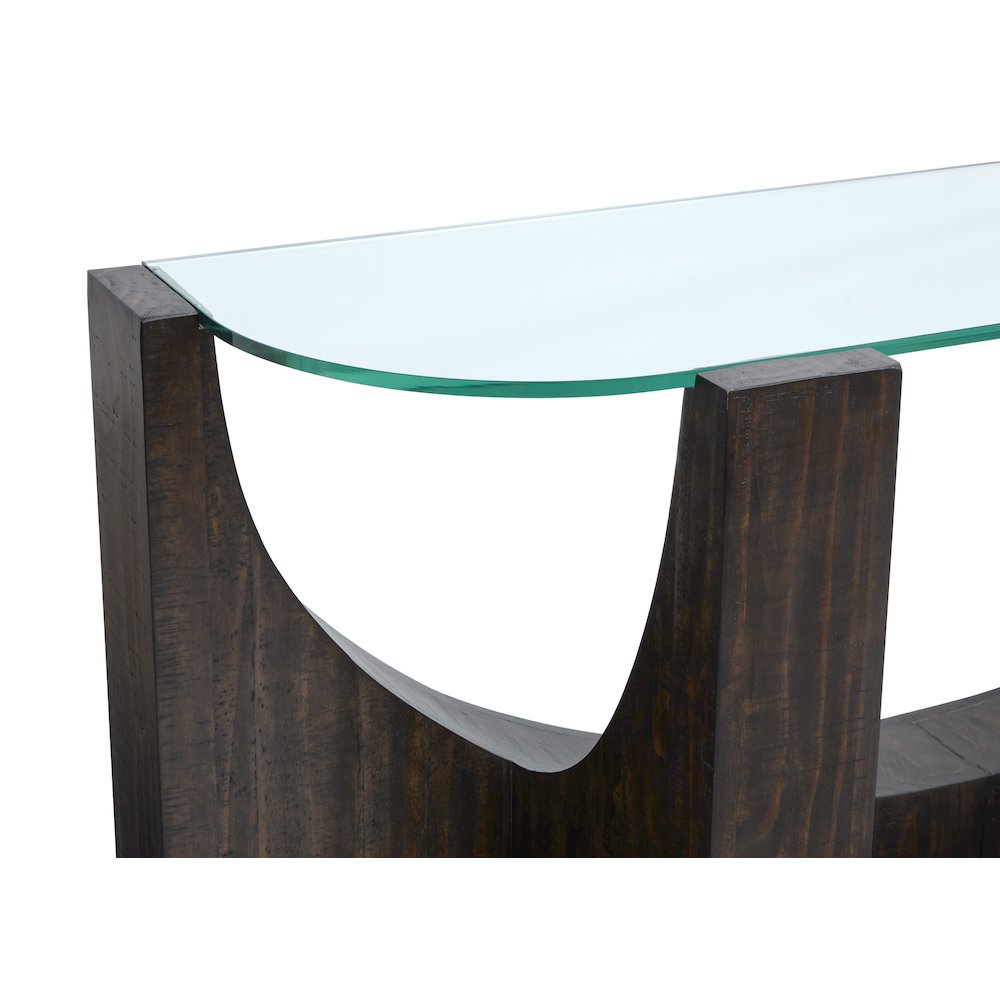 Beckham Rustic Tavern Round Accent Table. Picture 5