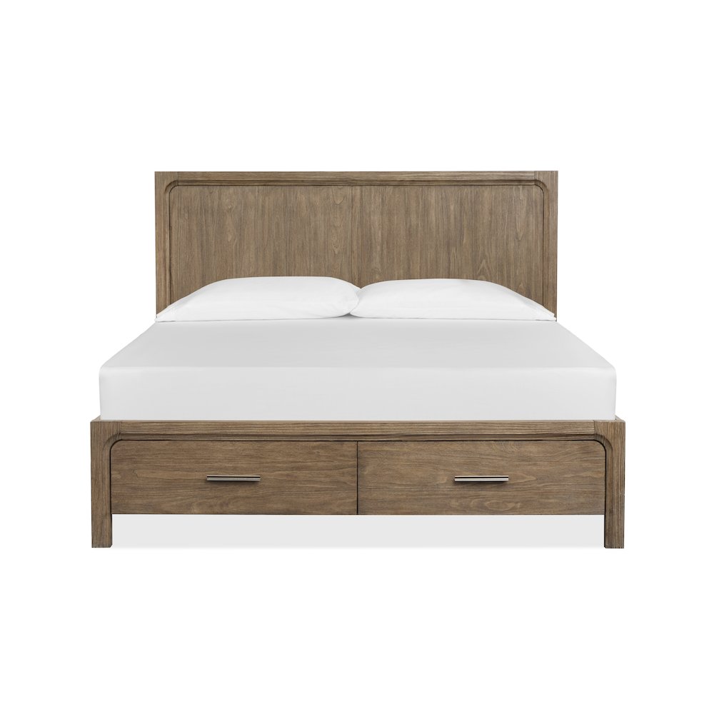 Westbourne Dark Umber King Panel Storage Bed. Picture 3