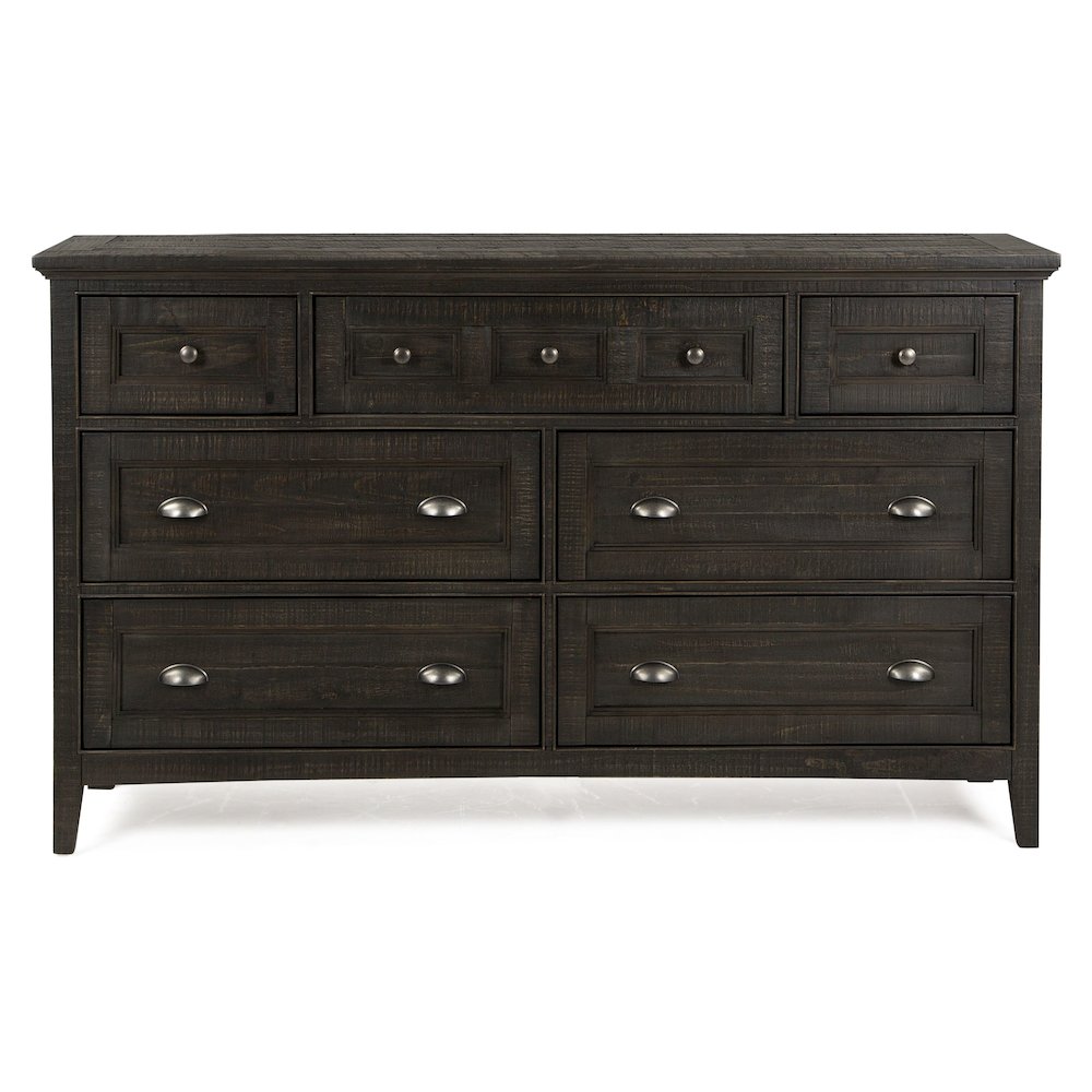 Westley Falls Graphite Drawer Dresser With Landscape Mirror. Picture 4