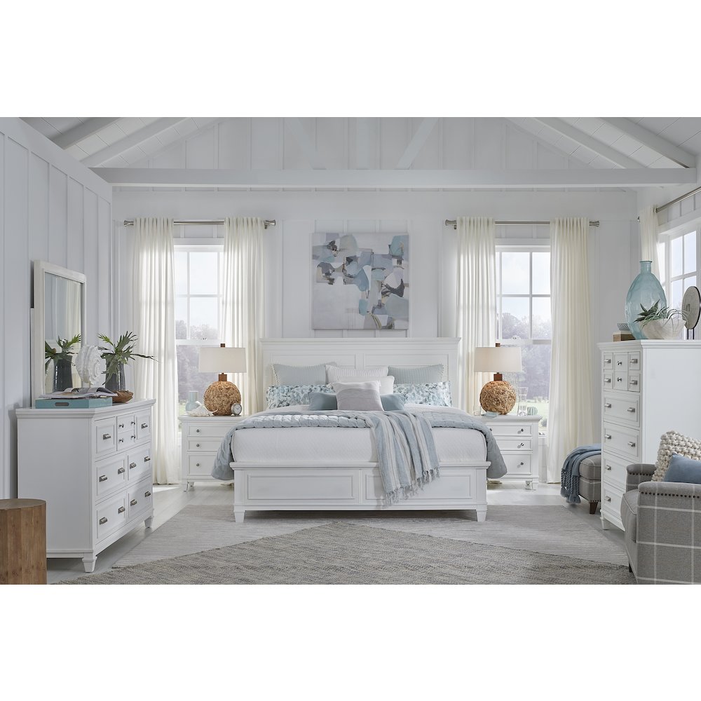 Charleston White Dove White Drawer Chest. Picture 8