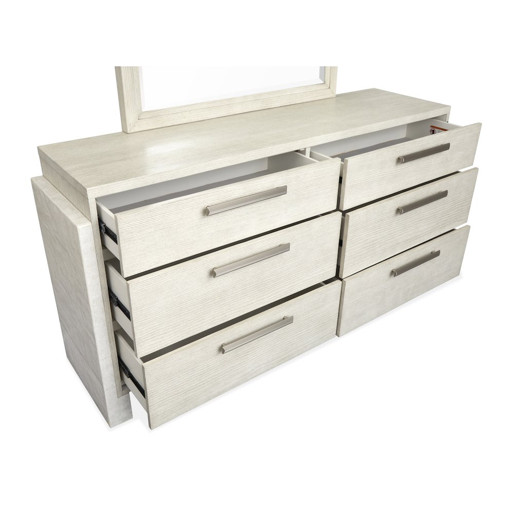Lorelei Misty Cloud Dresser With Landscape Mirror. Picture 7