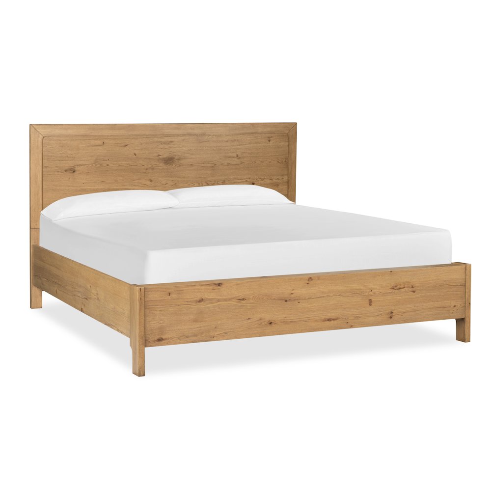 Davenport Rustic Caramel King Panel Bed. Picture 1