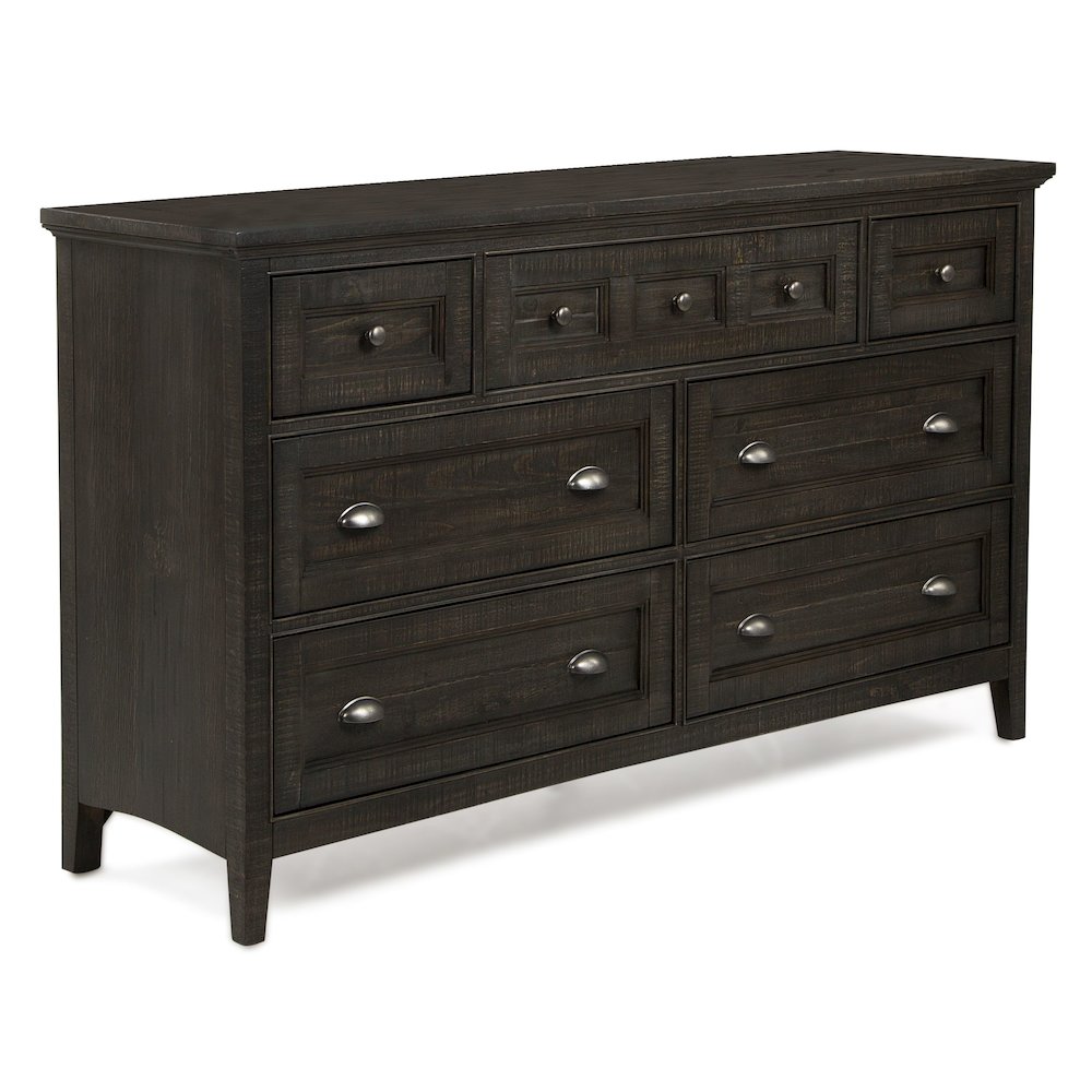Westley Falls Graphite Drawer Dresser With Landscape Mirror. Picture 3