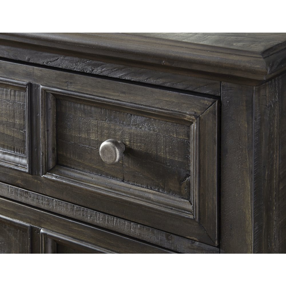 Calistoga Weathered Charcoal Drawer Dresser. Picture 3