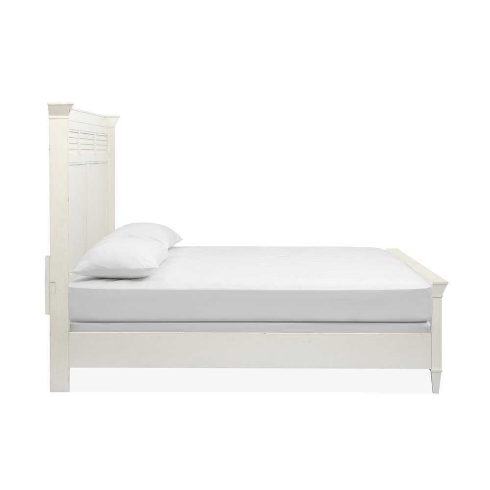 Echo Isles Sea Pearl And Driftwood King Classic Panel Bed. Picture 3