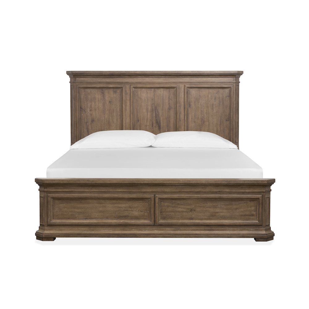 Adler Court Florentine Walnut King Panel Bed. Picture 2