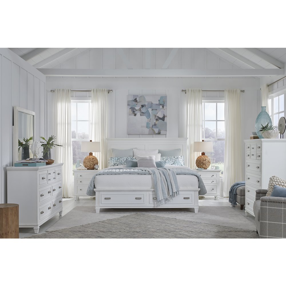 Charleston White Dove White Drawer Chest. Picture 9