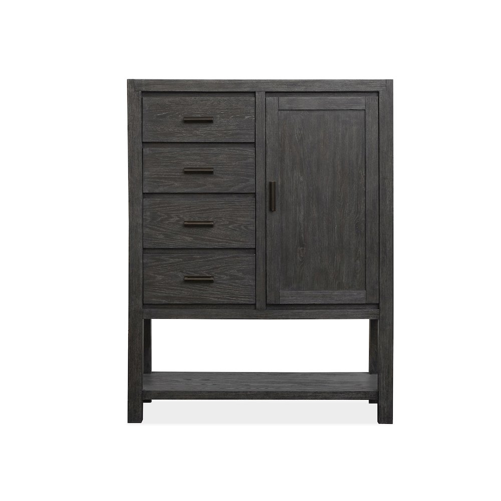 Plum Creek Ravenwood Black Door Chest. Picture 2
