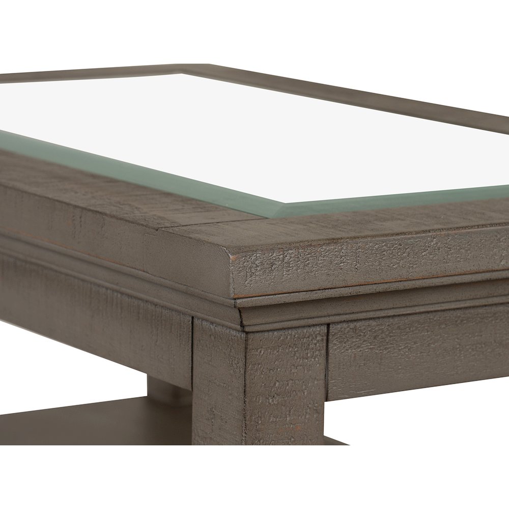Paxton Place Dovetail Grey Chairside End Table. Picture 9