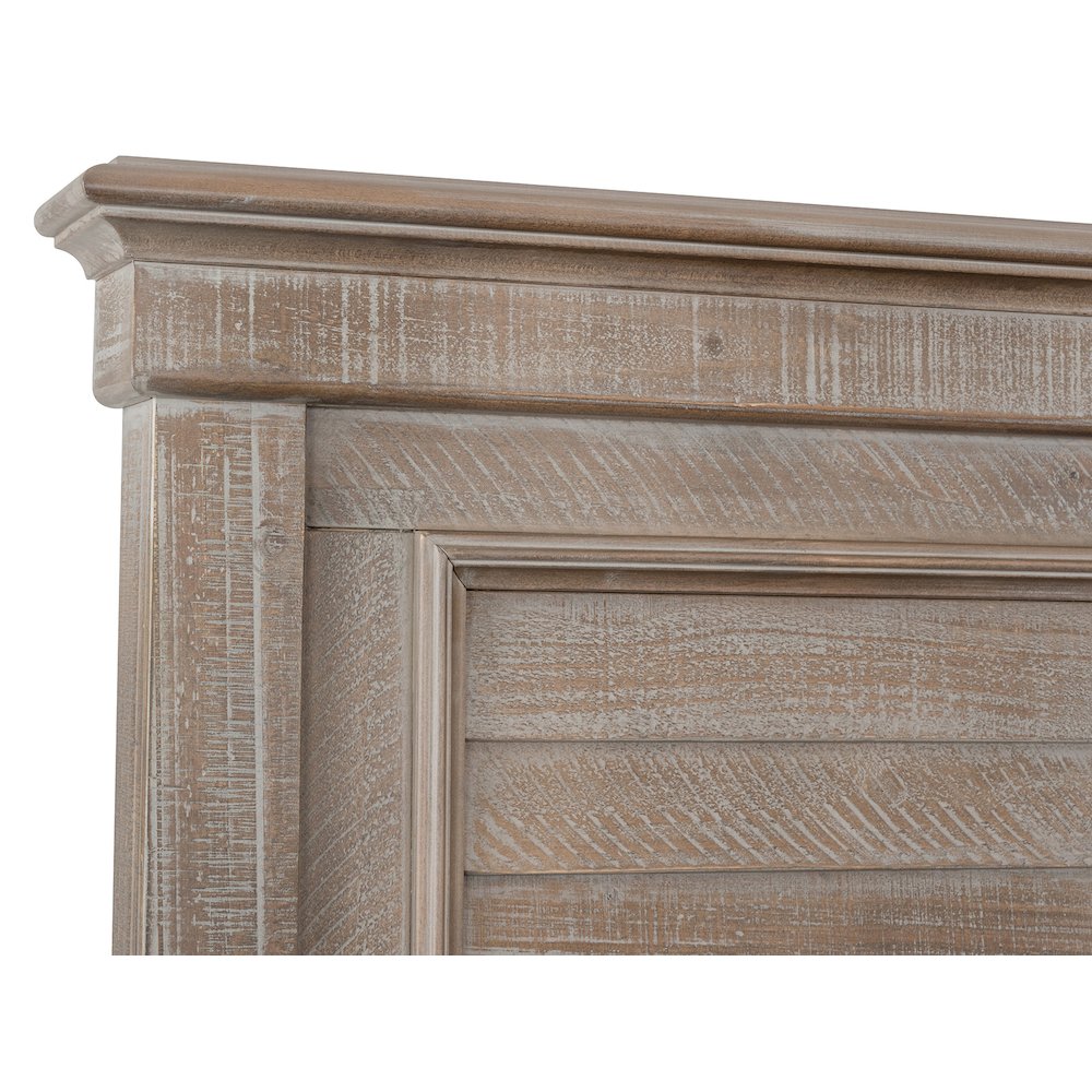 Lancaster Dovetail Grey Queen Shutter Panel Bed. Picture 5