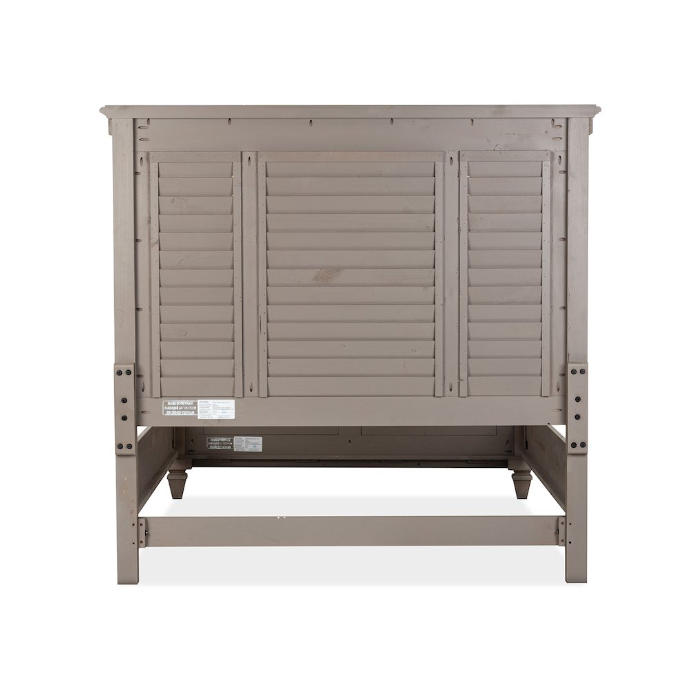 Lancaster Dovetail Grey Queen Shutter Panel Bed. Picture 4