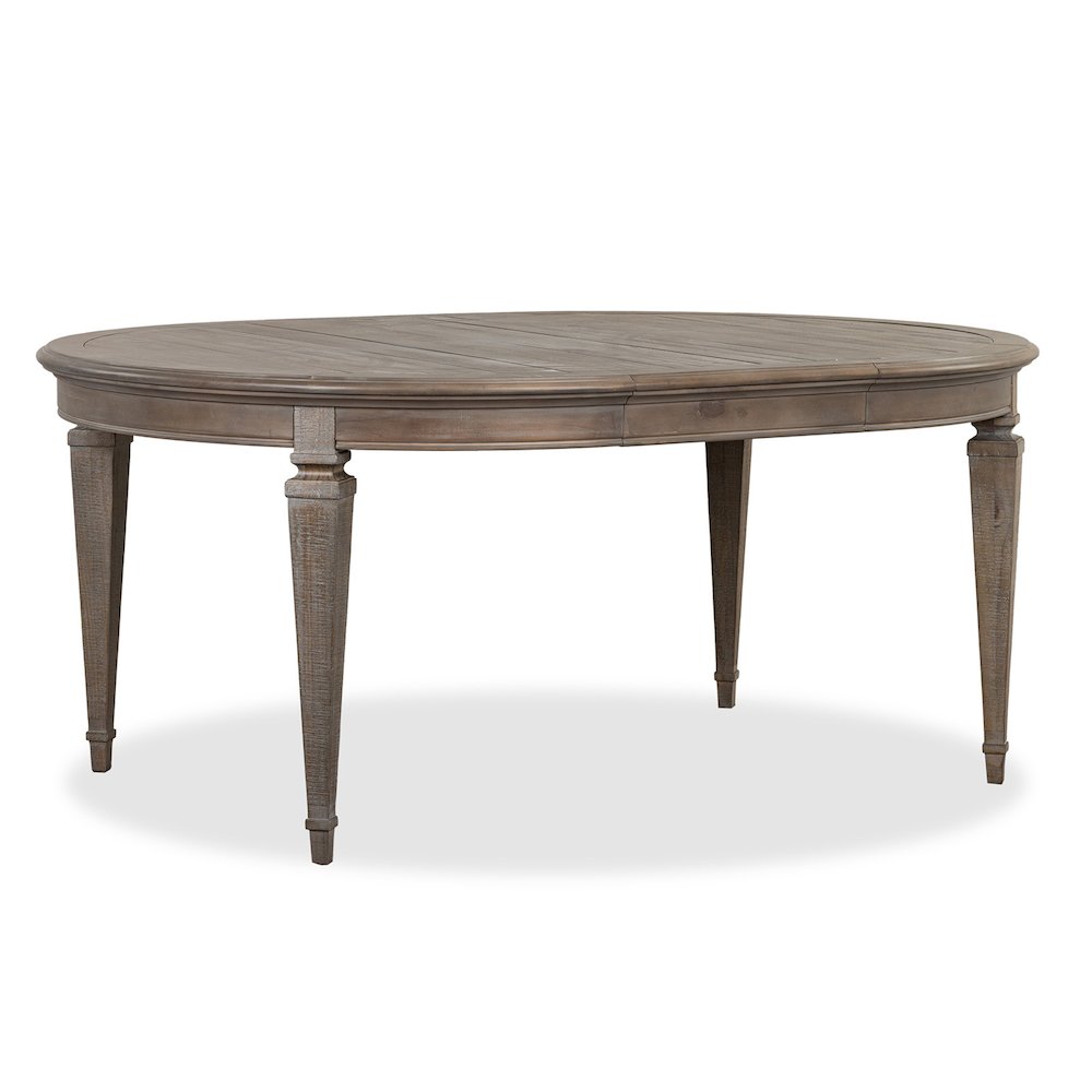 Lancaster Dovetail Grey Extendable Round Dining Table. Picture 5