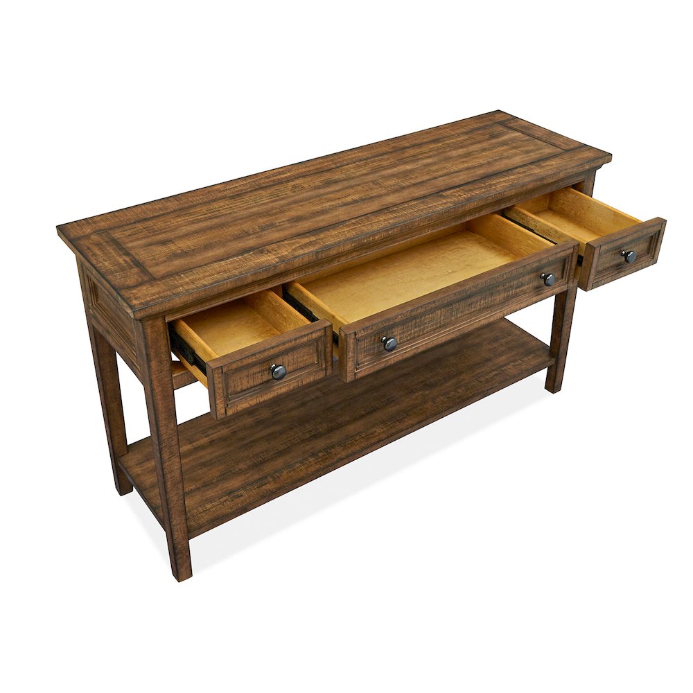 Bay Creek Toasted Nutmeg Rectangular Sofa Table. Picture 7