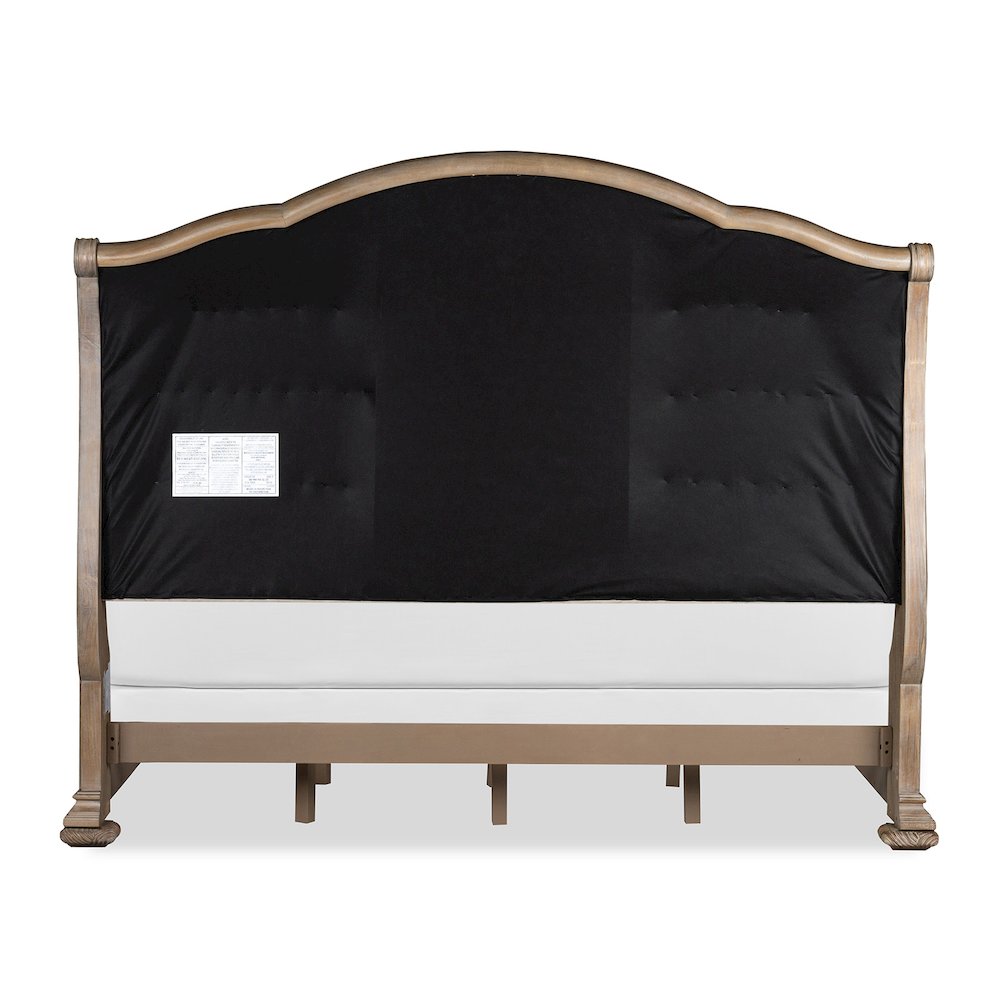 Marisol Fawn Queen Upholstered Sleigh Bed. Picture 4