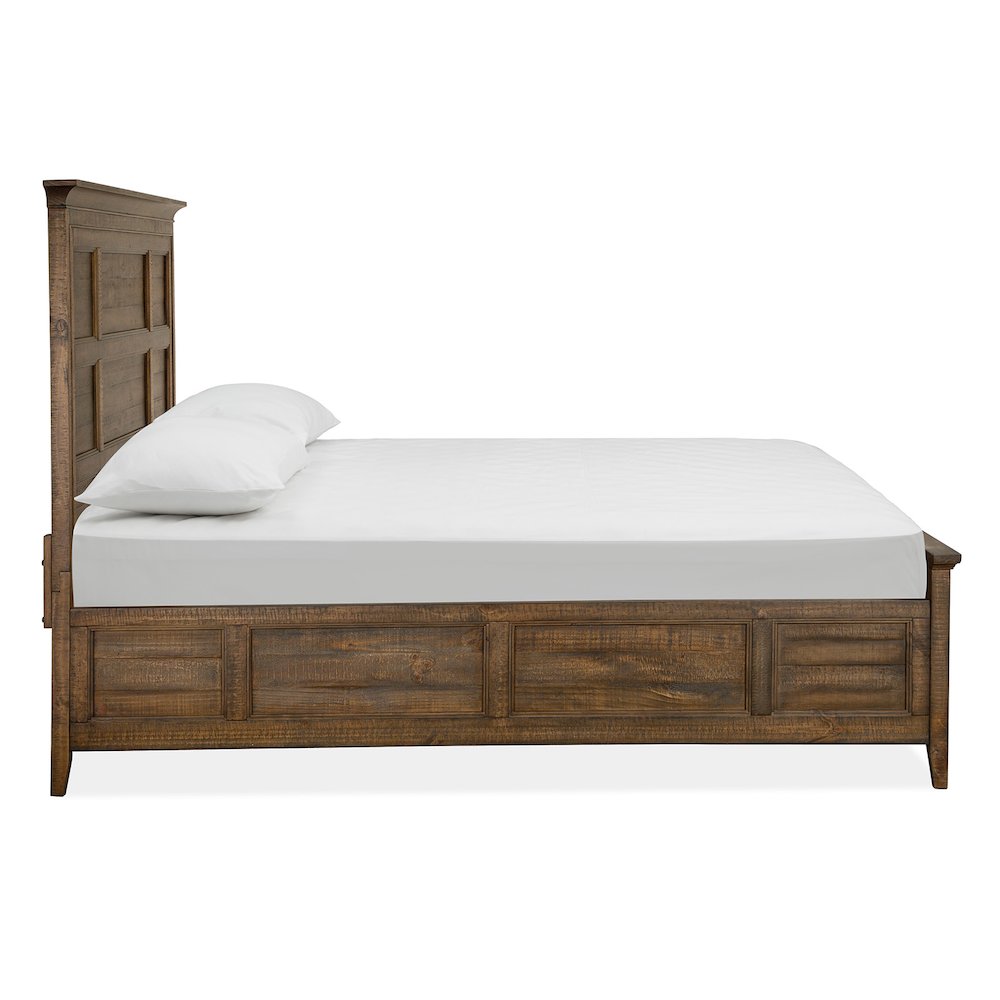 Bay Creek Toasted Nutmeg California King Panel Bed. Picture 3