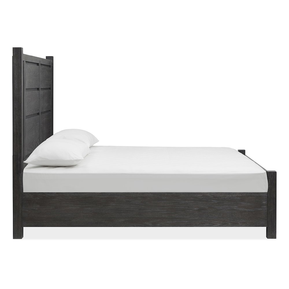 Plum Creek Ravenwood Black California King Panel Bed. Picture 3