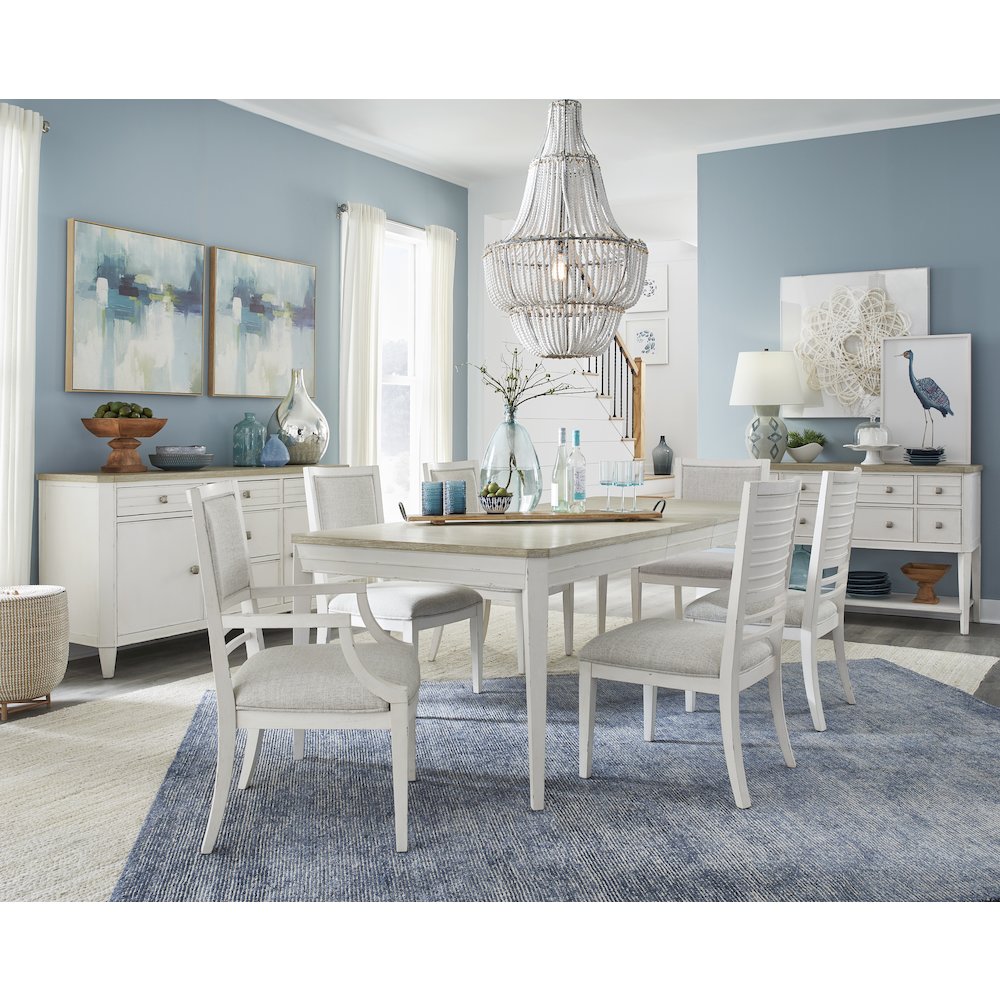 Echo Isles Sea Pearl And Driftwood Extendable Rectangular Dining Table. Picture 11