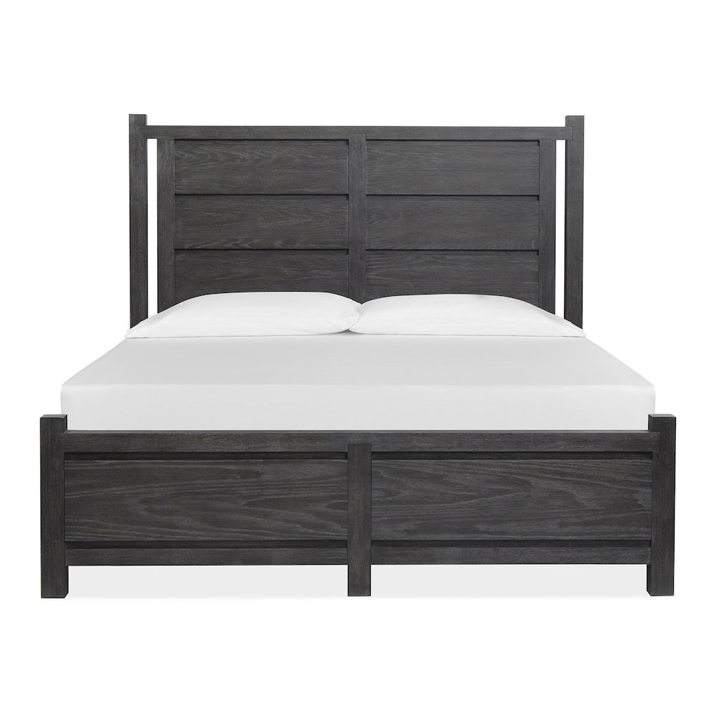 Plum Creek Ravenwood Black California King Panel Bed. Picture 2