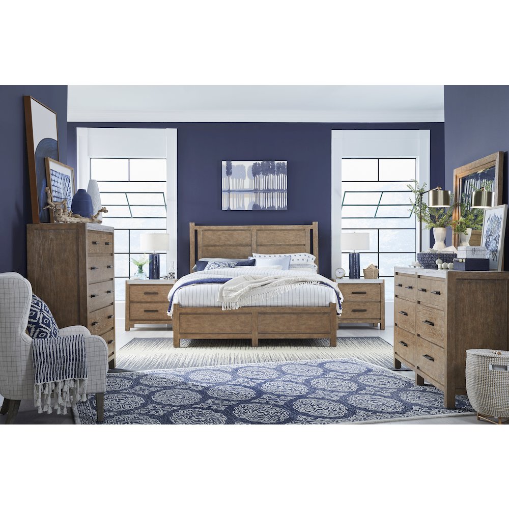 Plum Creek Sierra Brown Drawer Dresser. Picture 6