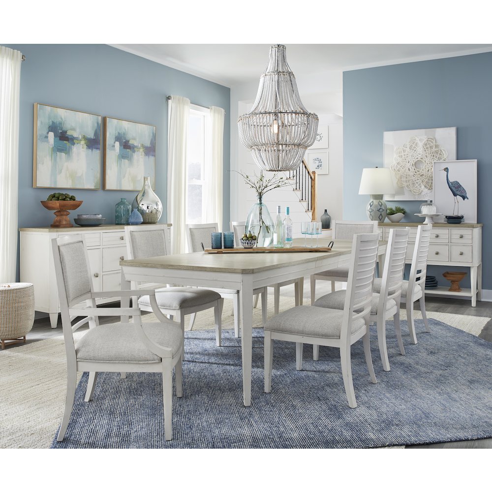 Echo Isles Sea Pearl And Driftwood Extendable Rectangular Dining Table. Picture 12