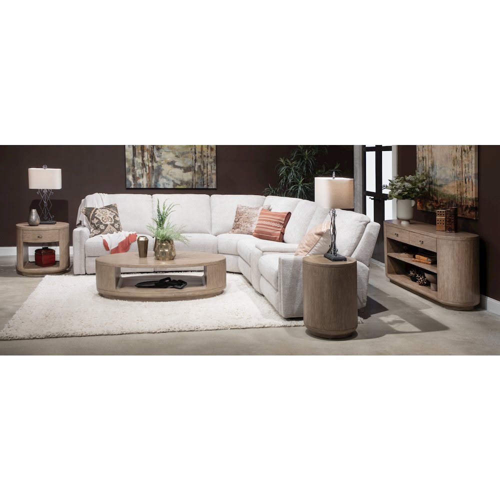 Sanford Chateau Brown Console Sofa Table. Picture 11