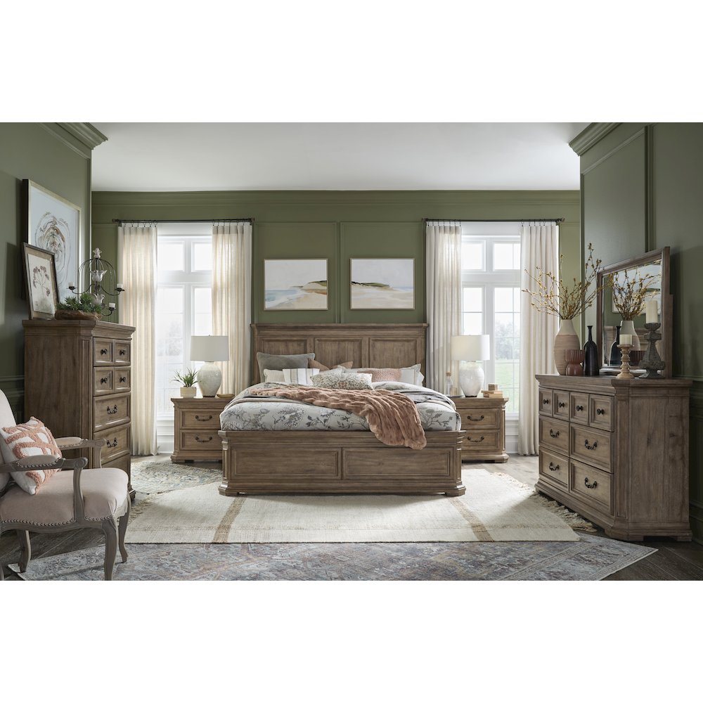 Adler Court Florentine Walnut Drawer Dresser. Picture 7
