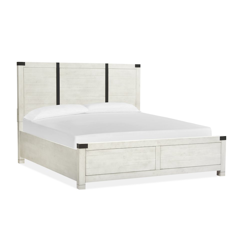 Chesters Mill Alabaster California King Panel Bed. Picture 1