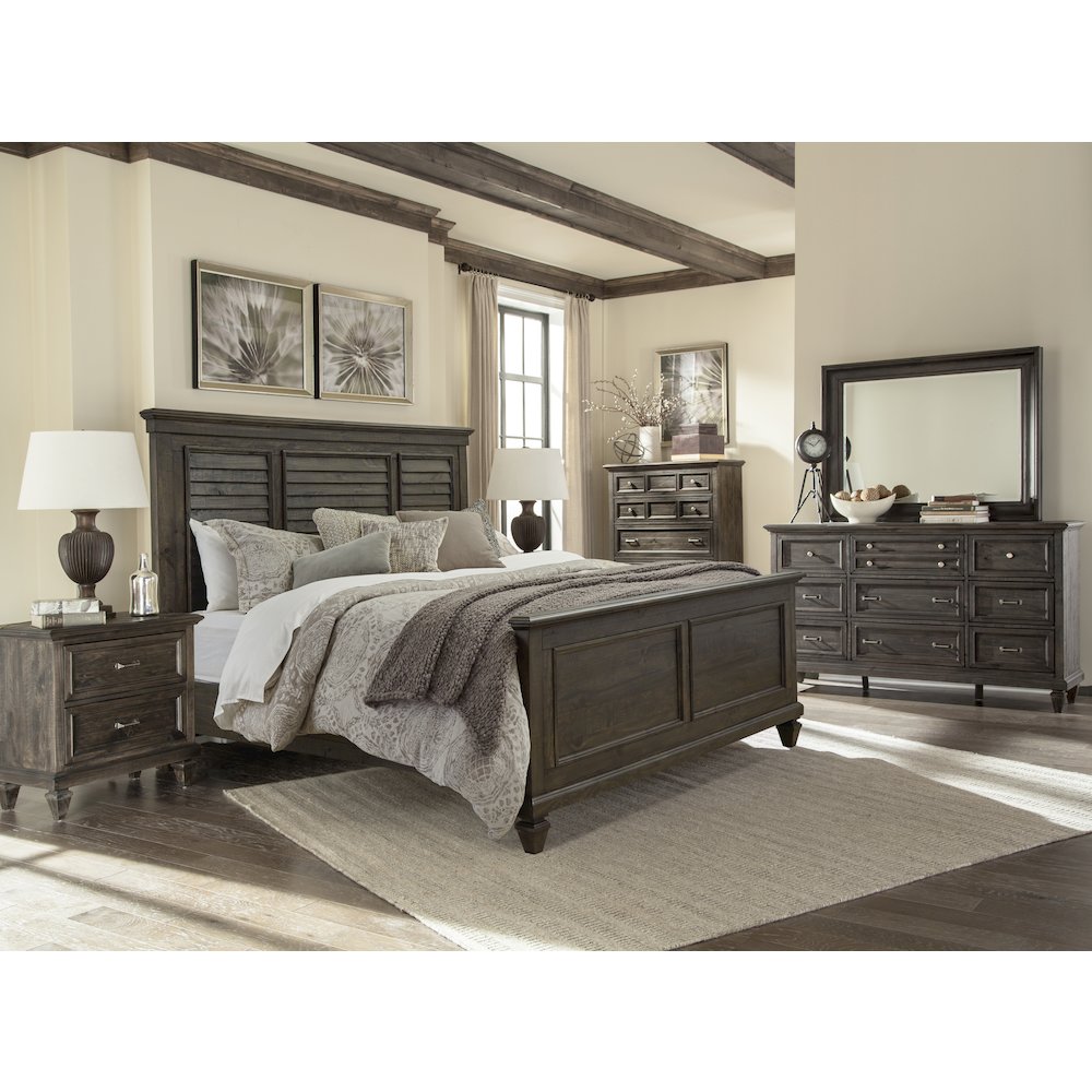 Calistoga Weathered Charcoal Drawer Dresser. Picture 6