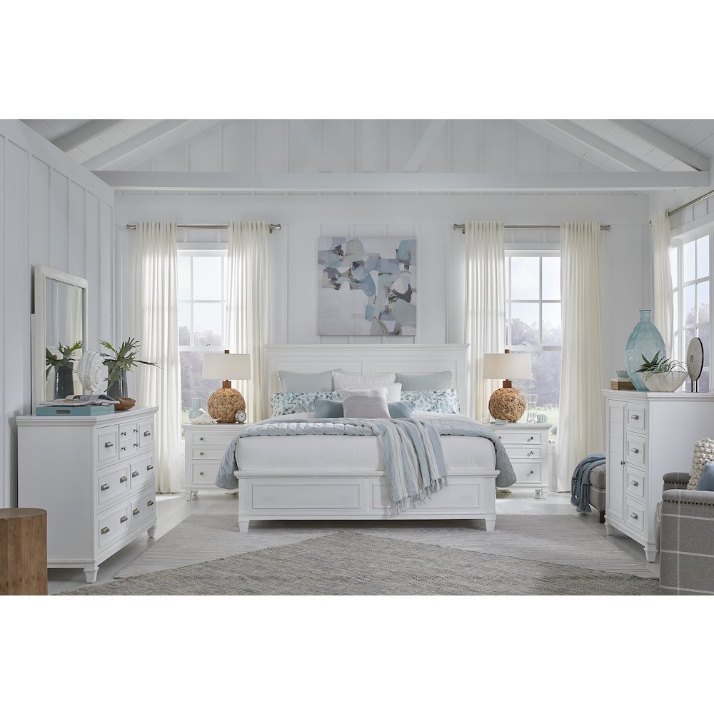 Charleston White Dove White Drawer Dresser. Picture 7