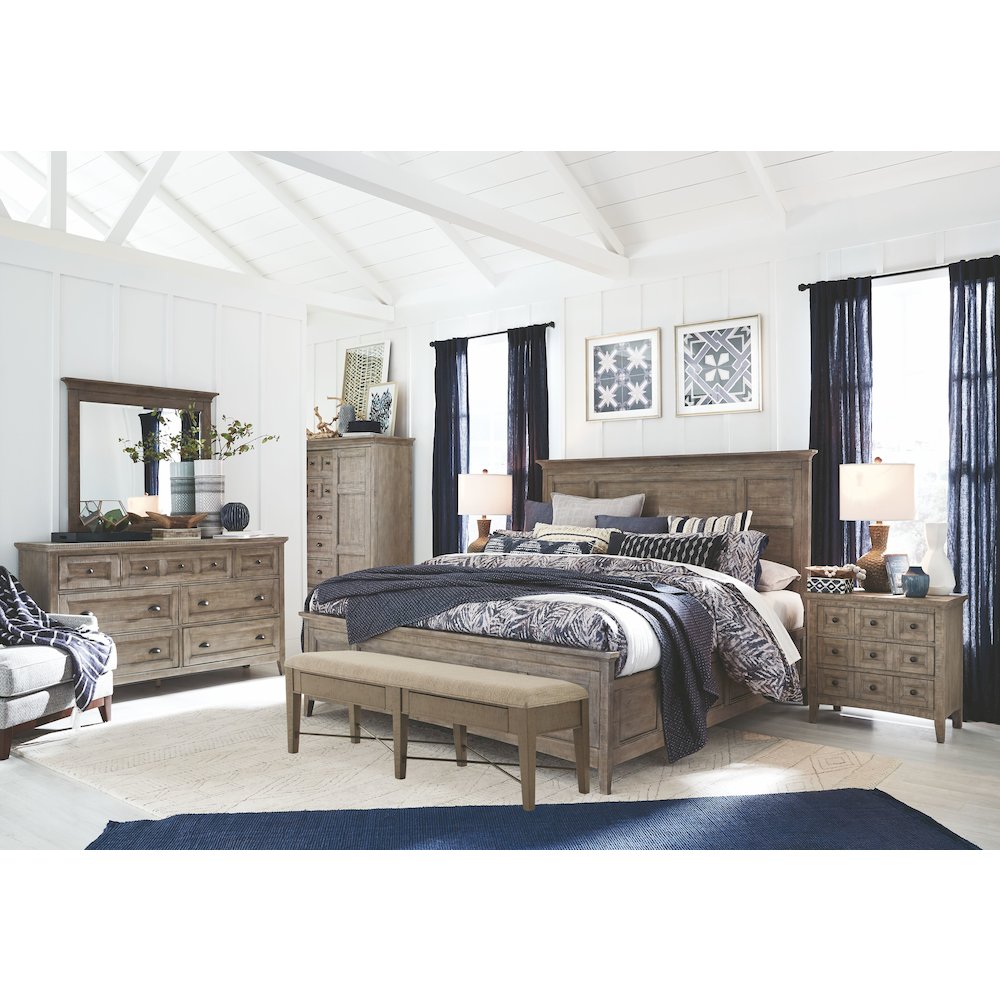 Paxton Place Dovetail Grey Drawer Dresser. Picture 8