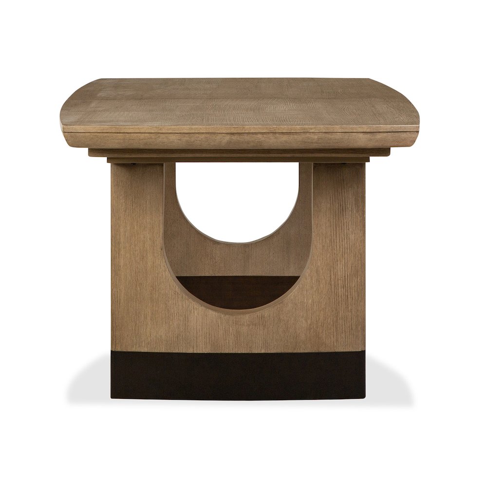 Tristan Swiss Coffee Extendable Trestle Dining Table. Picture 3