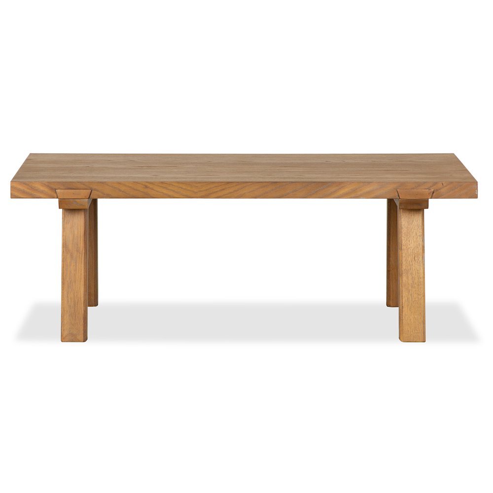 Lindon Belgian Wheat Rectangular Cocktail Table. Picture 2