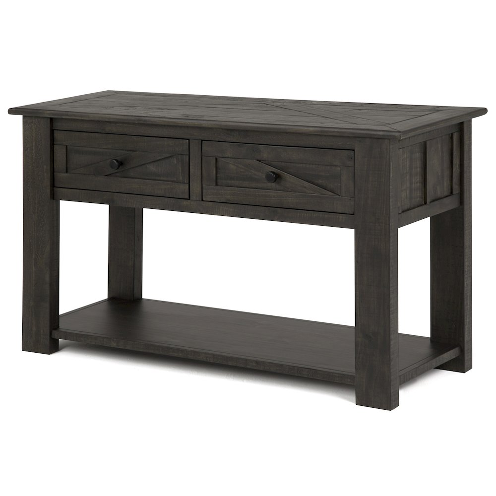 Garrett Weathered Charcoal Rectangular Sofa Table. Picture 1