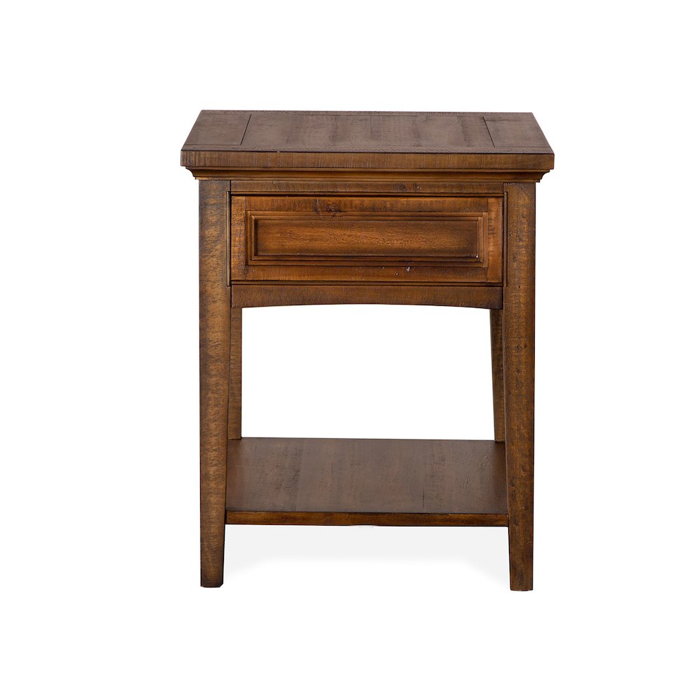 Bay Creek Toasted Nutmeg Rectangular End Table. Picture 4